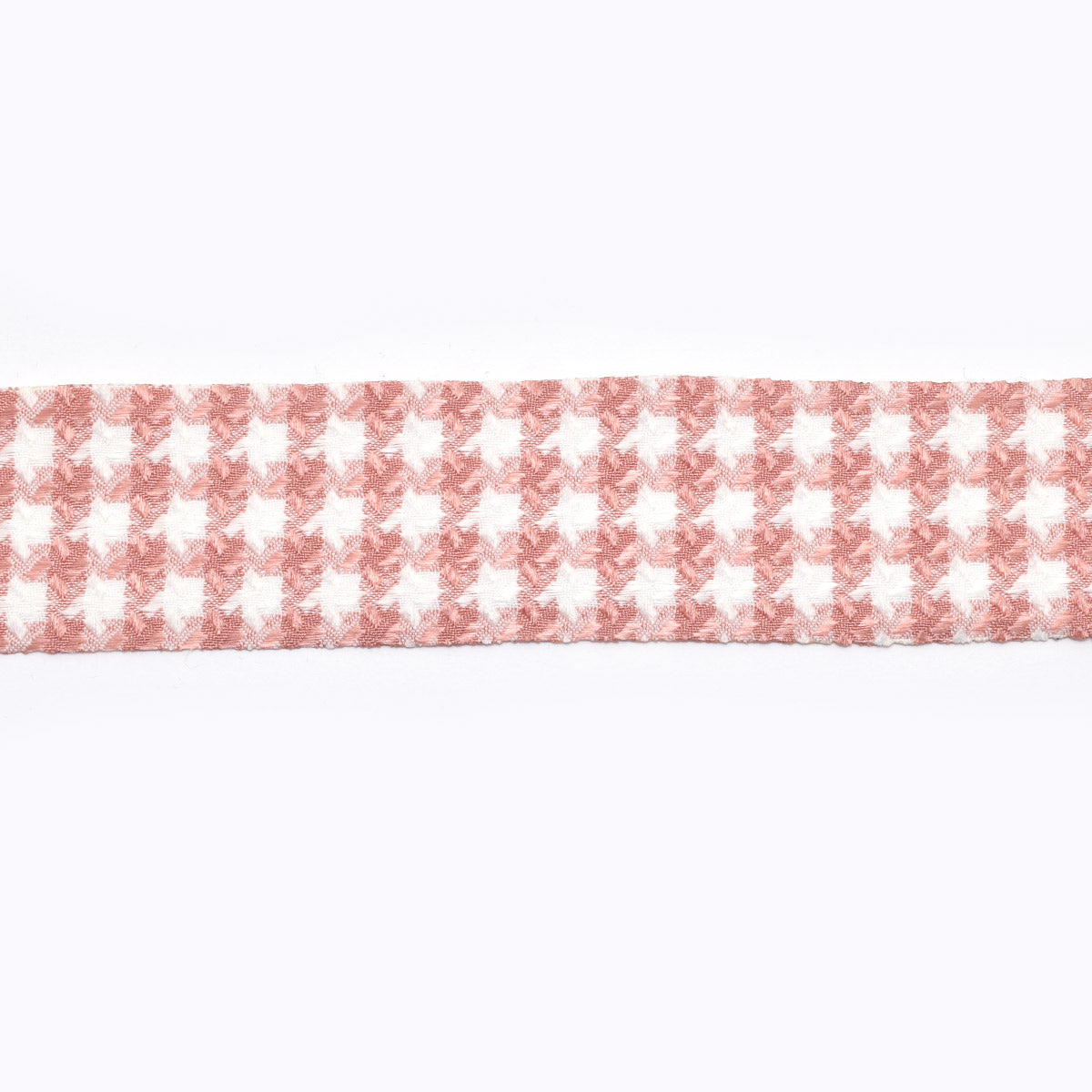 千鳥格子のファブリックリボン　幅40mm　1m単位　切り売り　(2m以上)　「在庫限り」