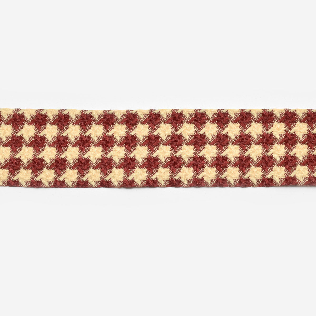 千鳥格子のファブリックリボン　幅40mm　1m単位　切り売り　(2m以上)　「在庫限り」