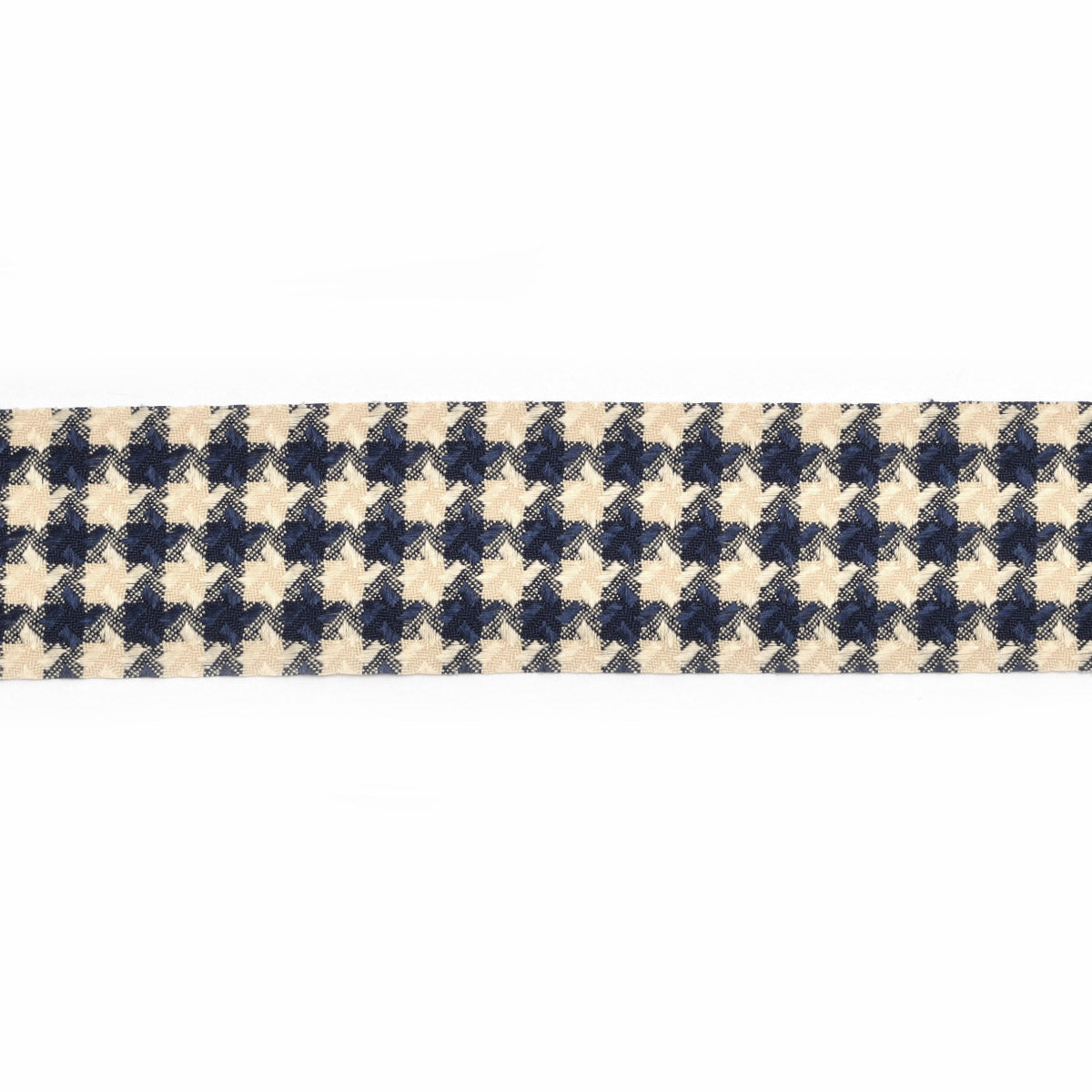 千鳥格子のファブリックリボン　幅40mm　1m単位　切り売り　(2m以上)　「在庫限り」