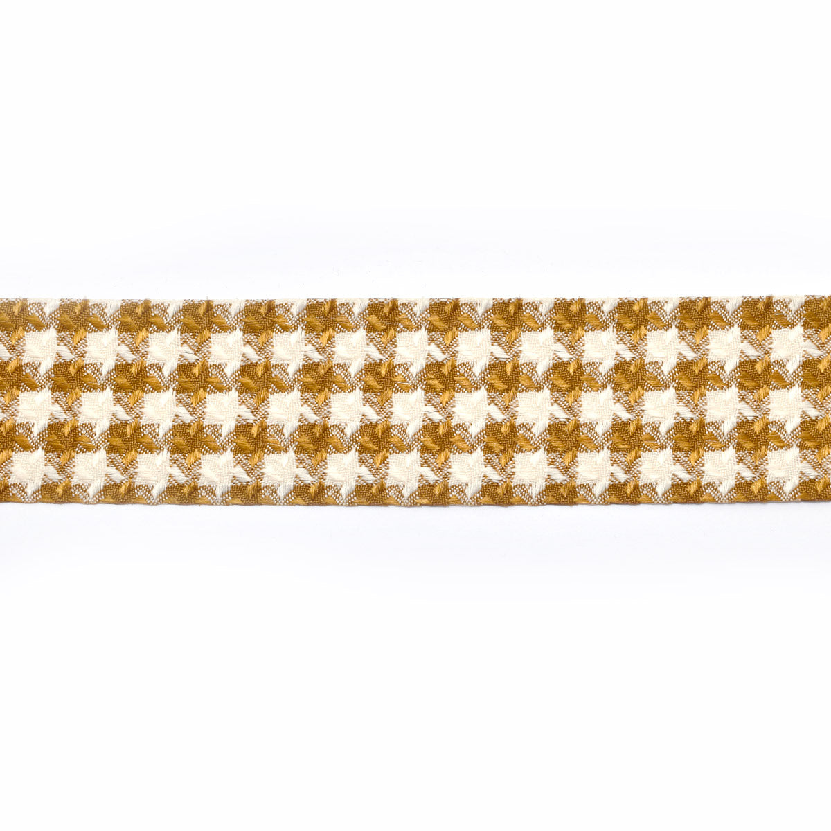 千鳥格子のファブリックリボン　幅40mm　1m単位　切り売り　(2m以上)　「在庫限り」