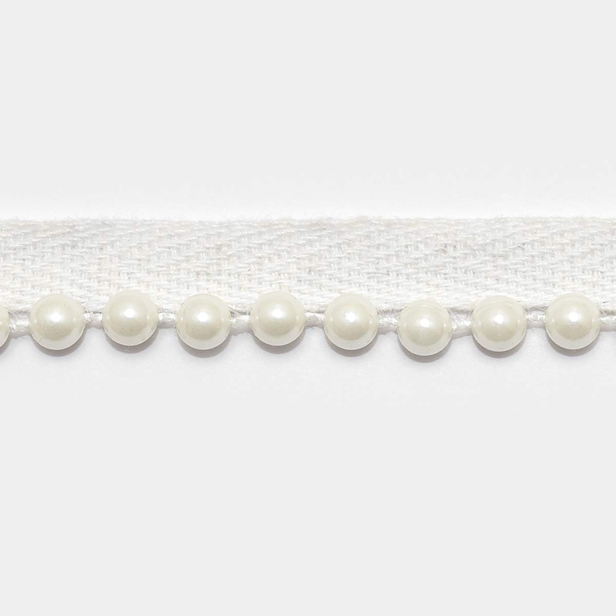 パールビーズ付きツイルブレード　15ｍｍ巾　1ｍ単位　切り売り