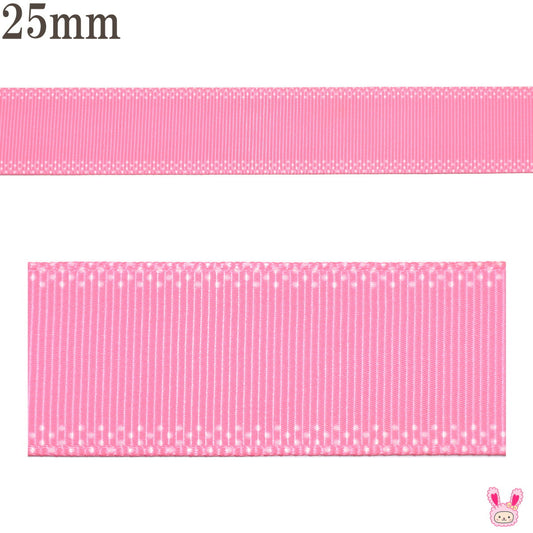 プリントリボンピンドットのサイドラインリボン幅25mm1m単位切り売り(3m以上)★