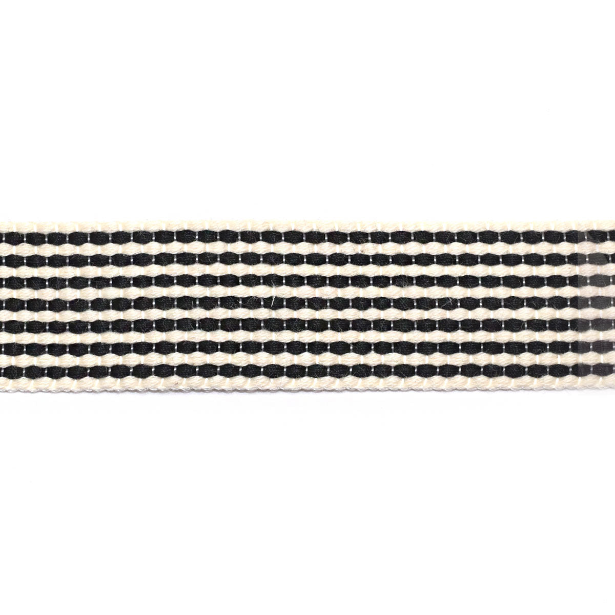 ポリエステルコットンのストライプリボン　幅25mm　1m単位　切り売り　(2m以上)★