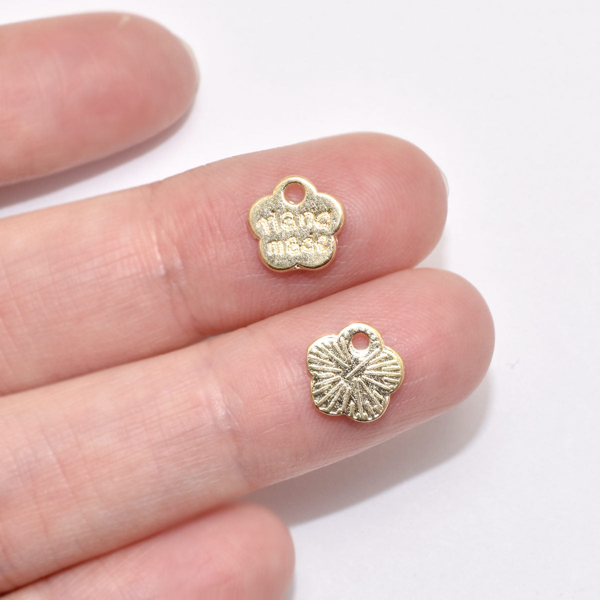 アクセサリーパーツお花のハンドメイドチャーム10個