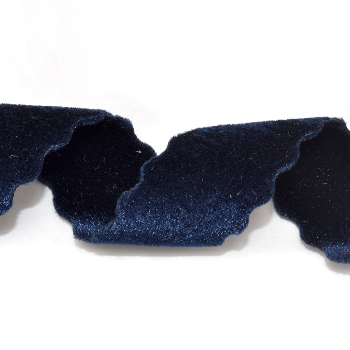 ベルベットスカラップリボン　幅25mm　1m単位　切り売り