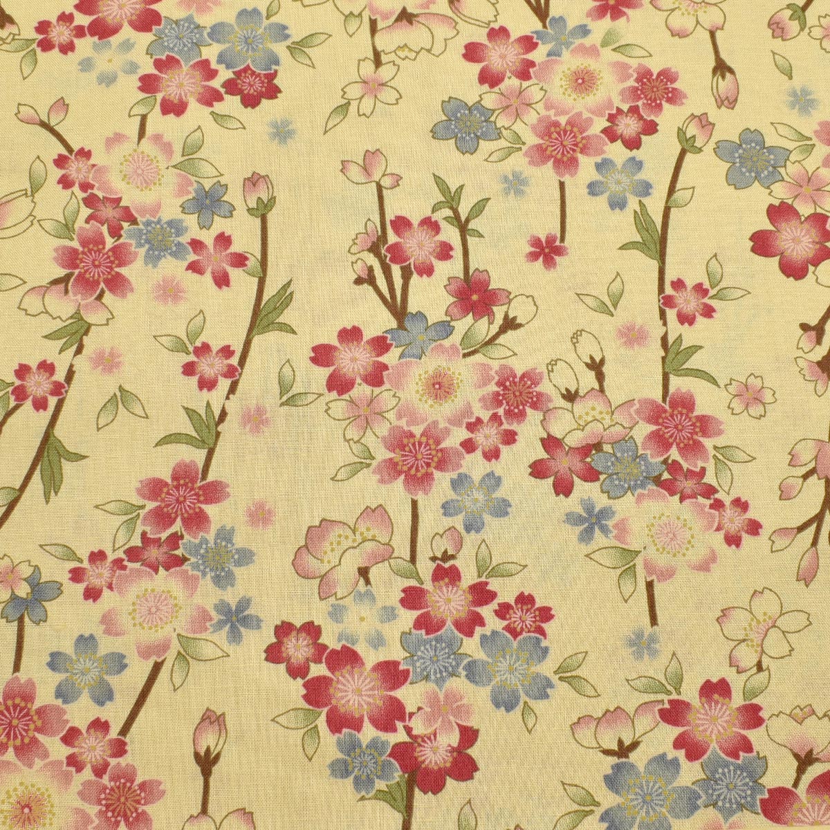 枝垂桜　スケア生地　B850496-1　双日　(30cm以上10cm単位切り売り)