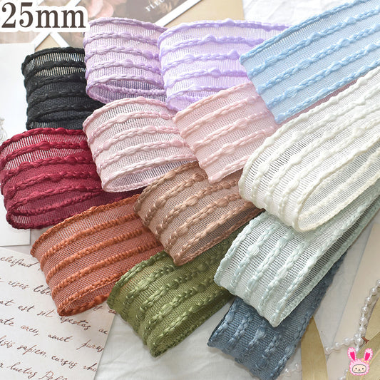 ポップコーンリボン幅25mm1m単位切り売り