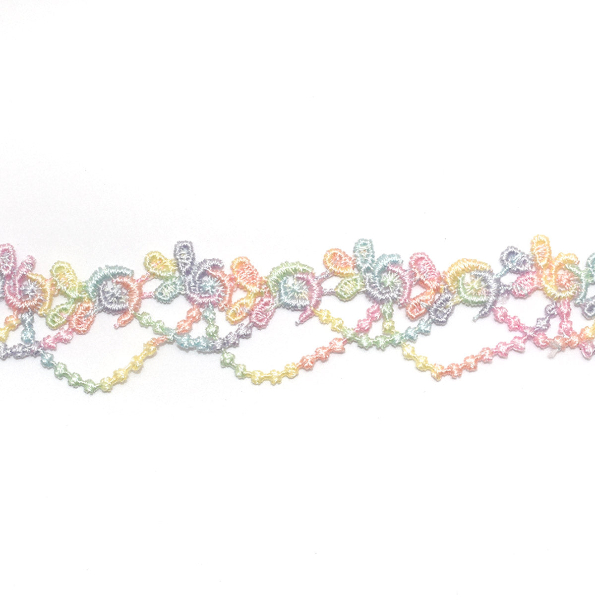ゆめかわパステルグラデのレースリボン　幅20mm　1m単位　切り売り
