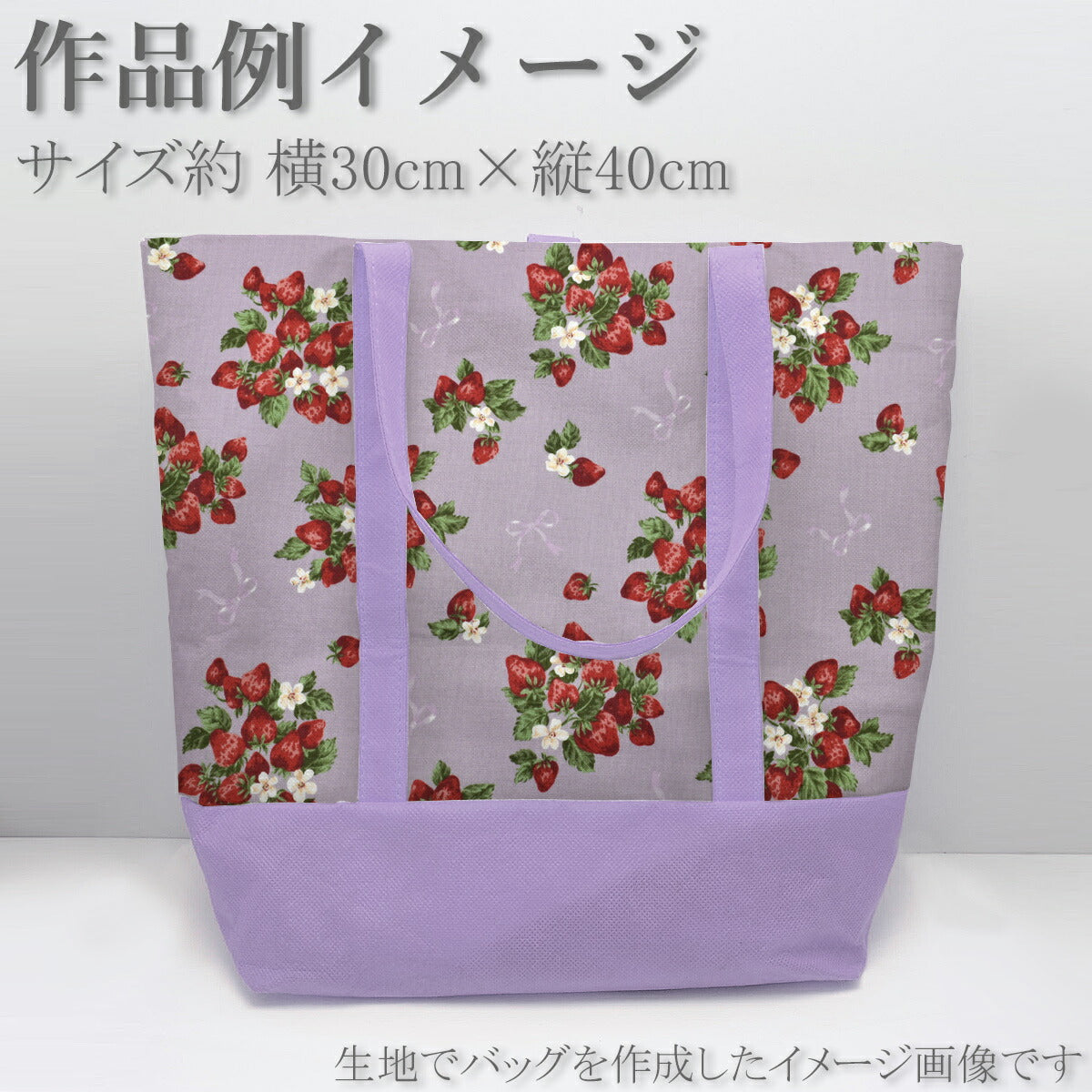 ベリーストロベリーシーチング生地NN2318-11コスモ(30cm以上10cm単位切り売り)☆