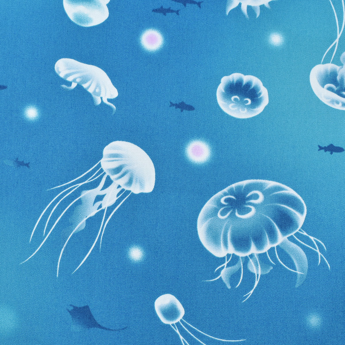 海のクラゲ　オックス生地　 AP52102-2　コスモ　(30cm以上10cm単位切り売り)☆