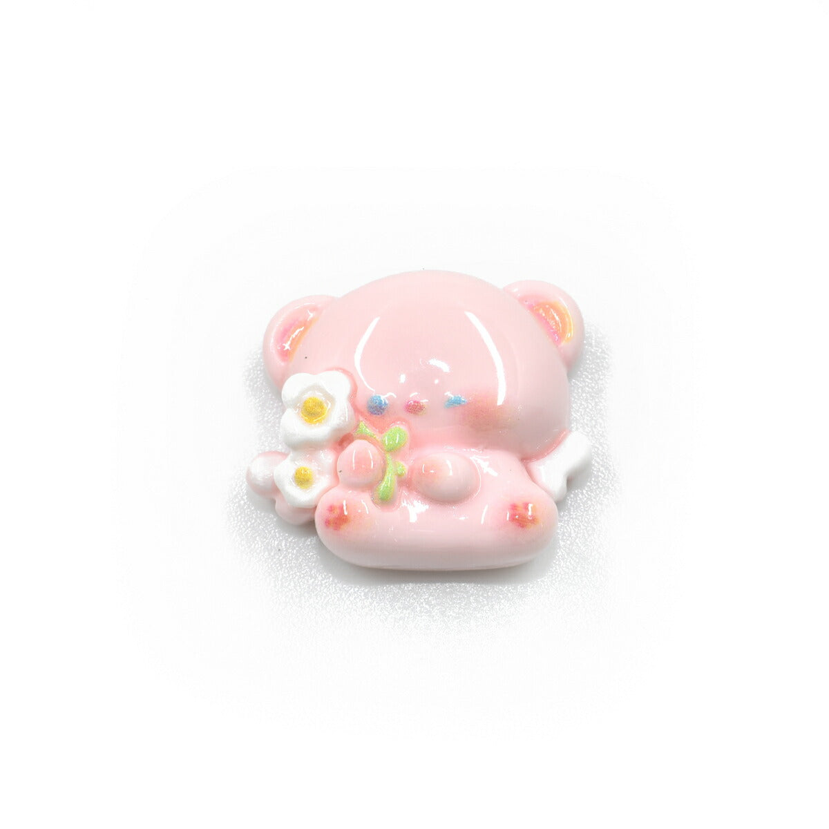 デコパーツ　天使のくまちゃんパーツ　4個　「在庫限り」