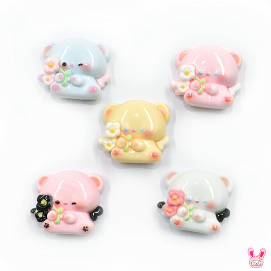 デコパーツ天使のくまちゃんパーツ4個「在庫限り」