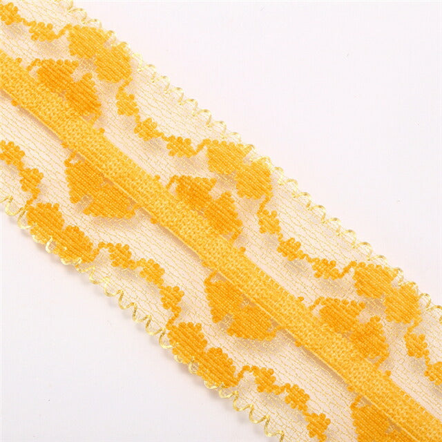 スカラップシャルマンレースリボン幅40mm1m単位切り売り
