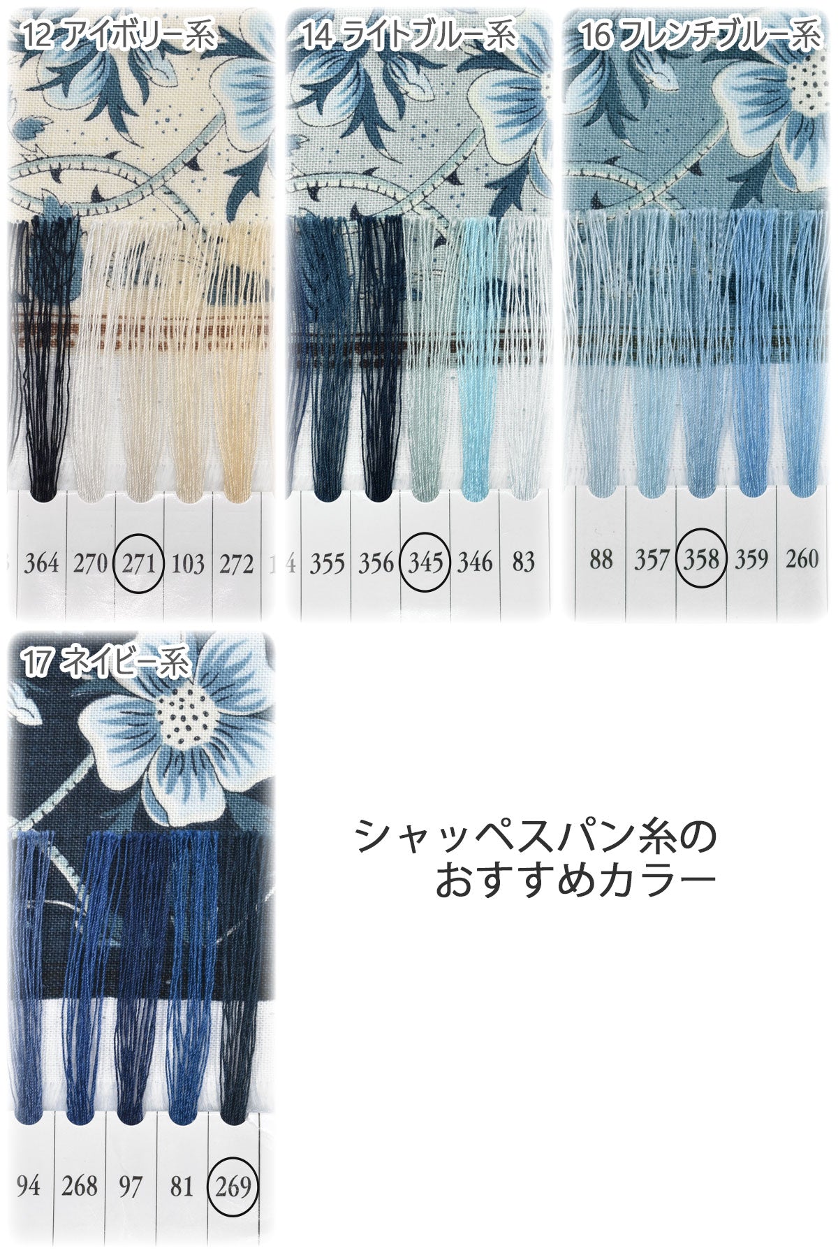 サクレブルーコットン生地13972Modaモダ(30cm以上10cm単位切り売り)