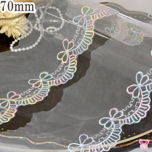 ゆめかわラブリーリボンレース幅60mm1m単位切り売り