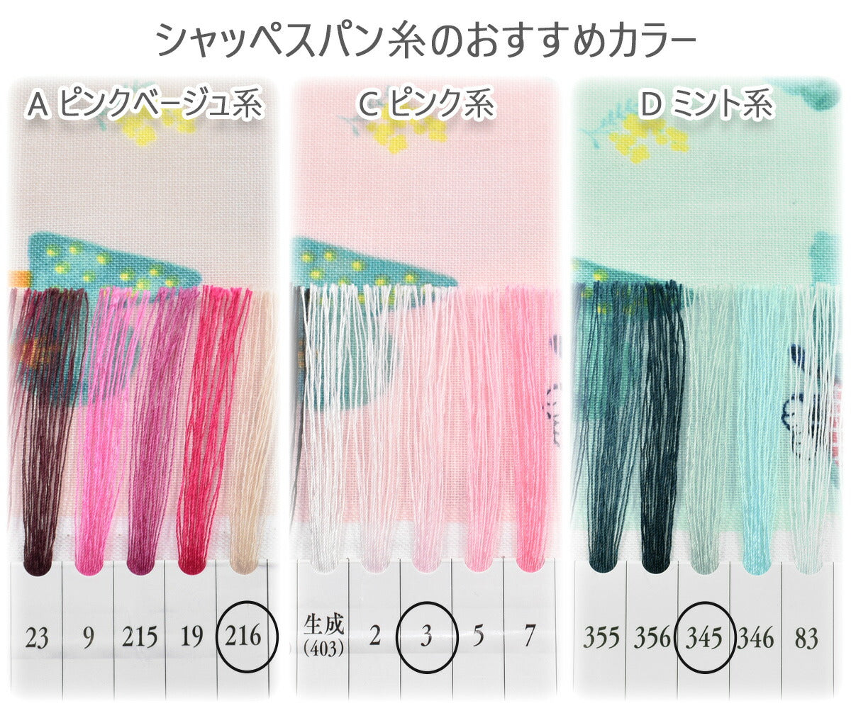 にゃんこの花便りシーチング生地AP55203-1コスモ(30cm以上10cm単位切り売り)