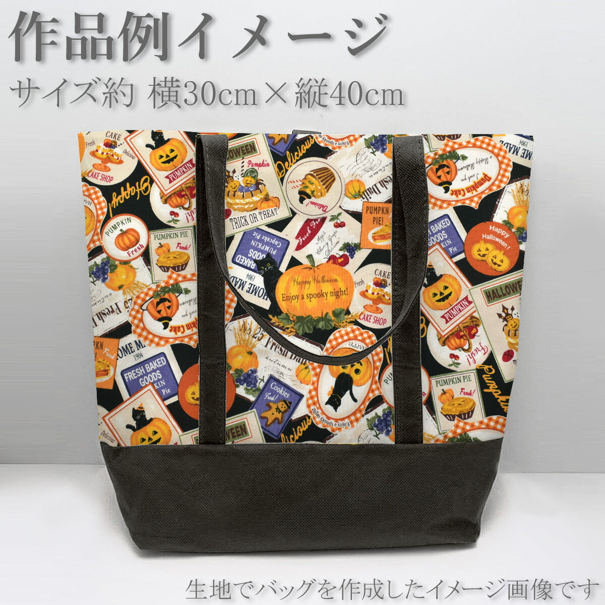 ハロウィンパーティーシーチング生地LW2050-13キルトゲイト(30cm以上10cm単位切り売り)「在庫限り」