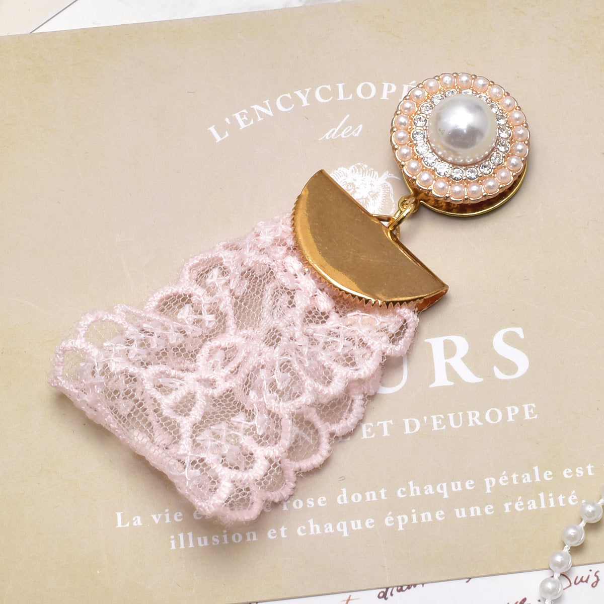 パステルリボン刺繍のスカラップリボン幅35mm1m単位切り売り(2m以上)