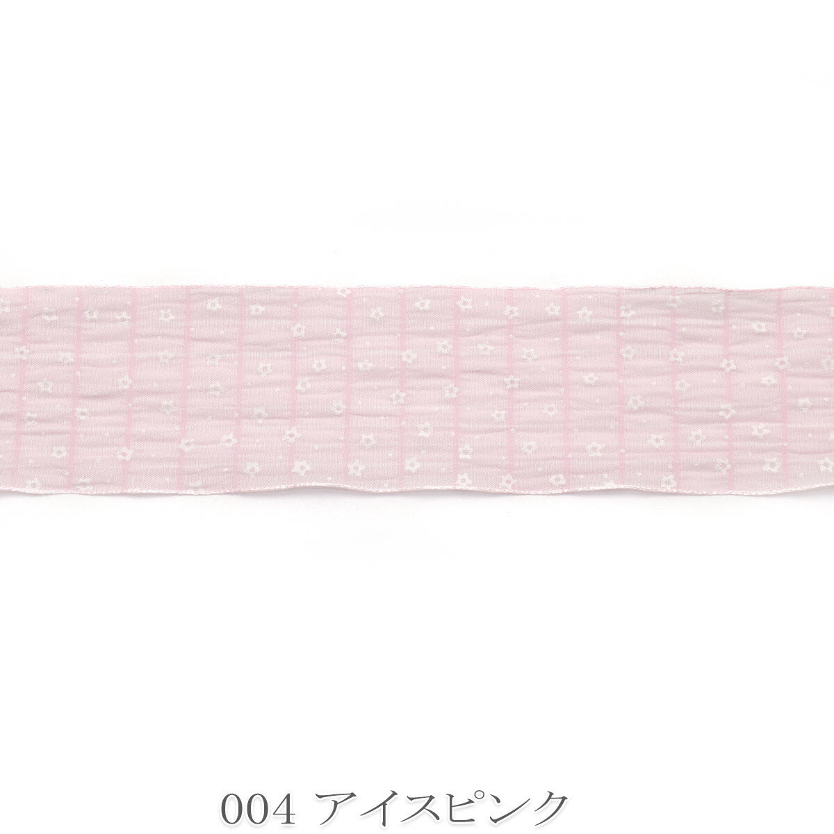 ミニミニガーリーお花のシフォンリボン　幅50mm　1m単位　切り売り