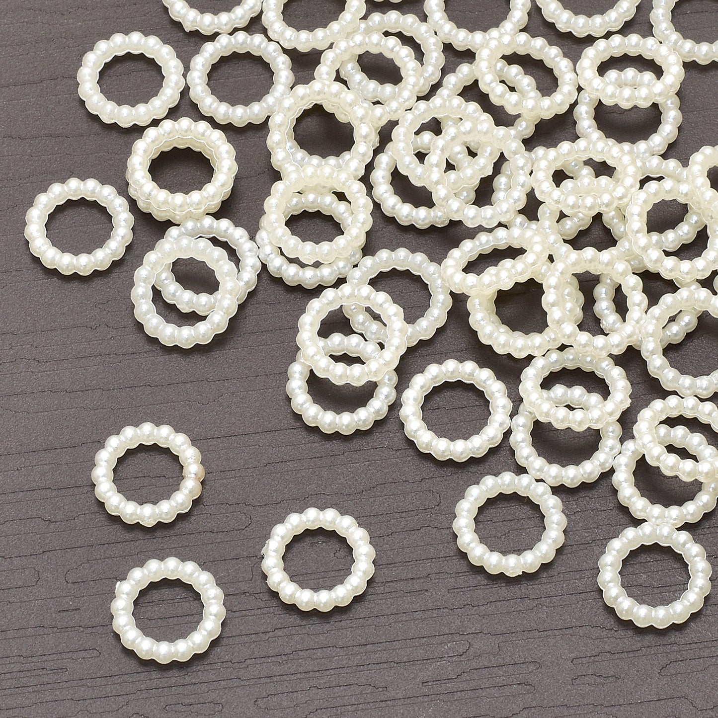 デコパーツサークルパールパーツ計り売り約10g
