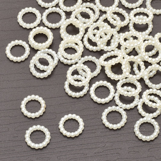 デコパーツサークルパールパーツ計り売り約10g