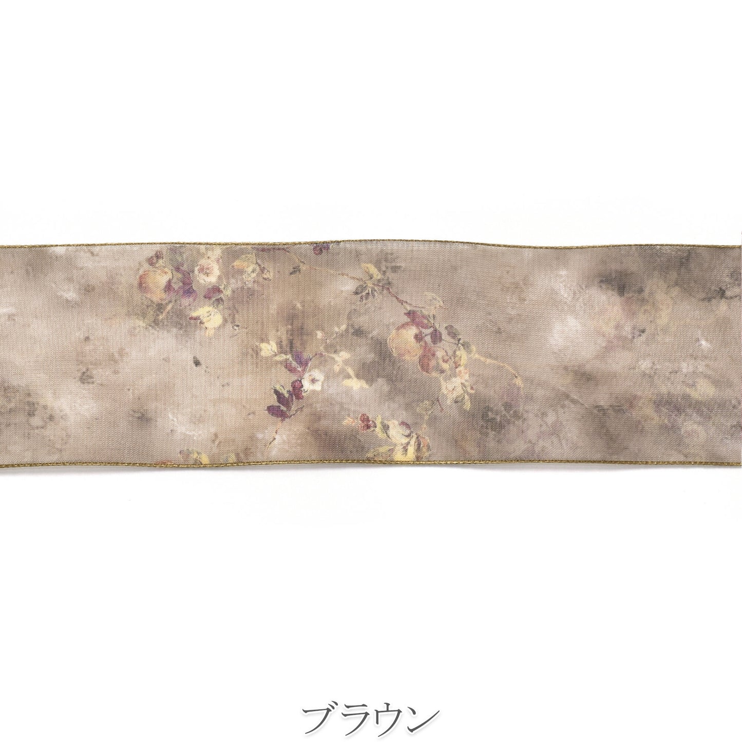 霧林の林檎リボン　幅50mm　1m単位　切り売り　(2m以上)
