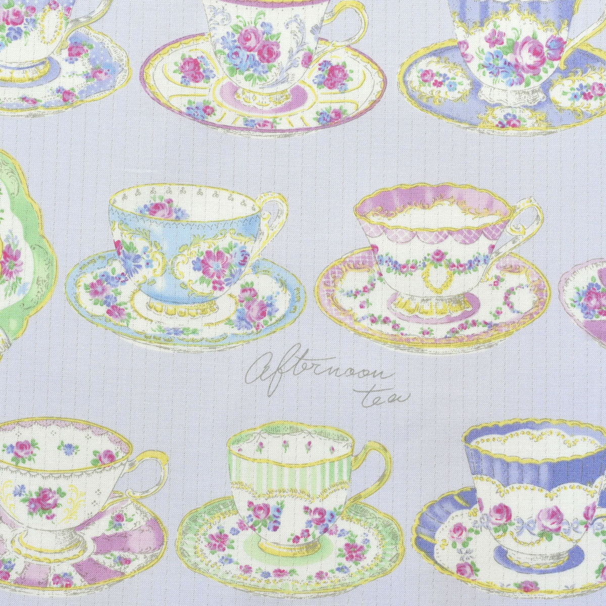 YUWA 有輪商店　アフタヌーンティーカップ　ミューファンシャーティング生地　MF829903　(30cm以上10cm単位切り売り)　「在庫限り」