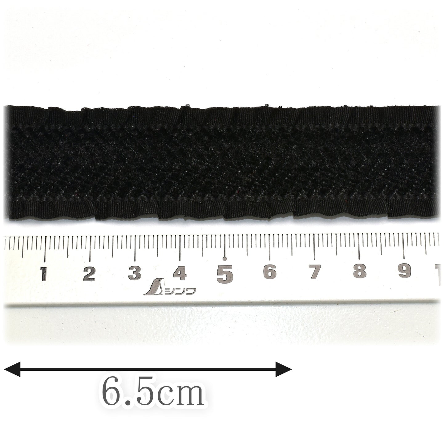 スエードヘリンボーンフリルリボン幅25mm1m単位切り売り
