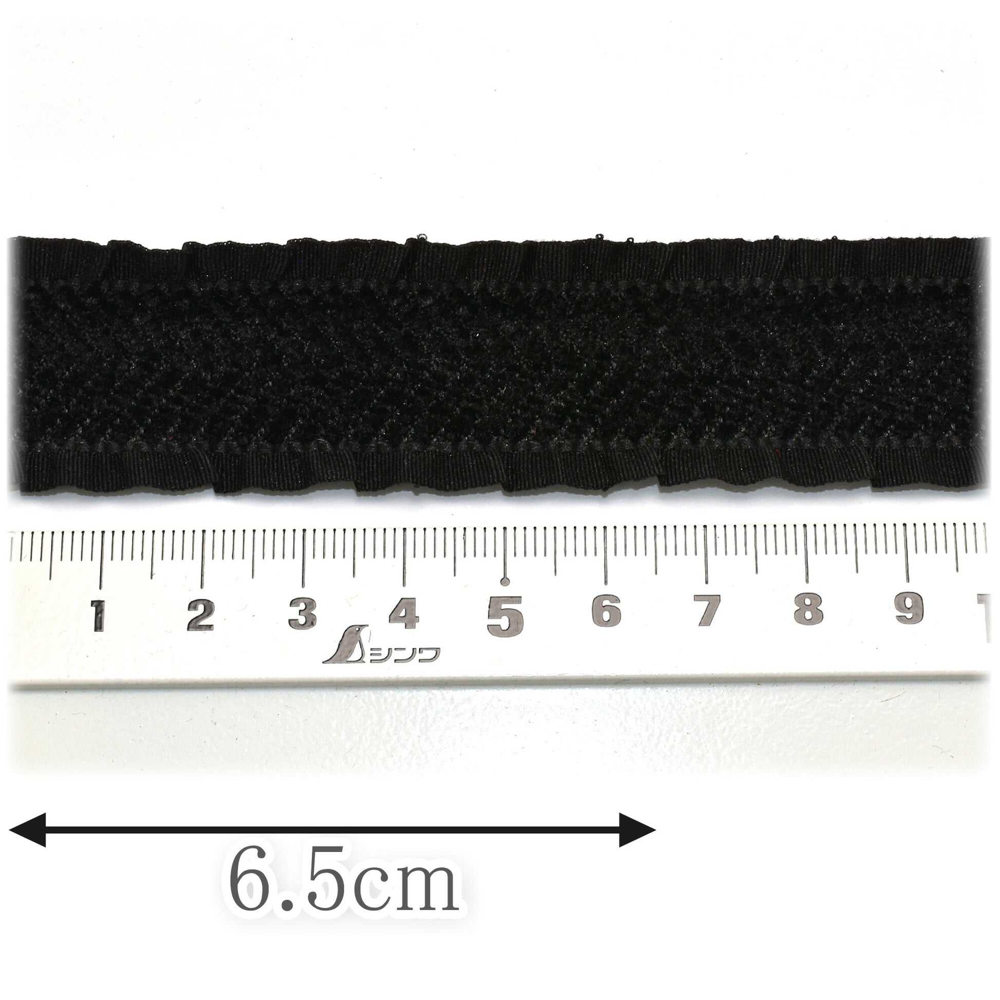スエードヘリンボーンフリルリボン幅25mm1m単位切り売り
