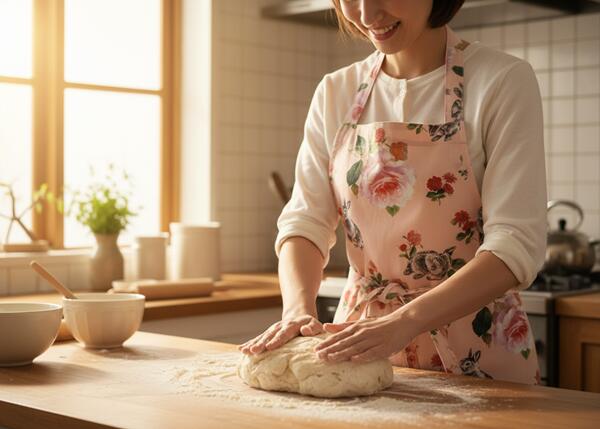 うさぎとバラBピンク系シーチング生地DPJ-150-Bさらら（217）(30cm以上10cm単位切り売り)「在庫限り」