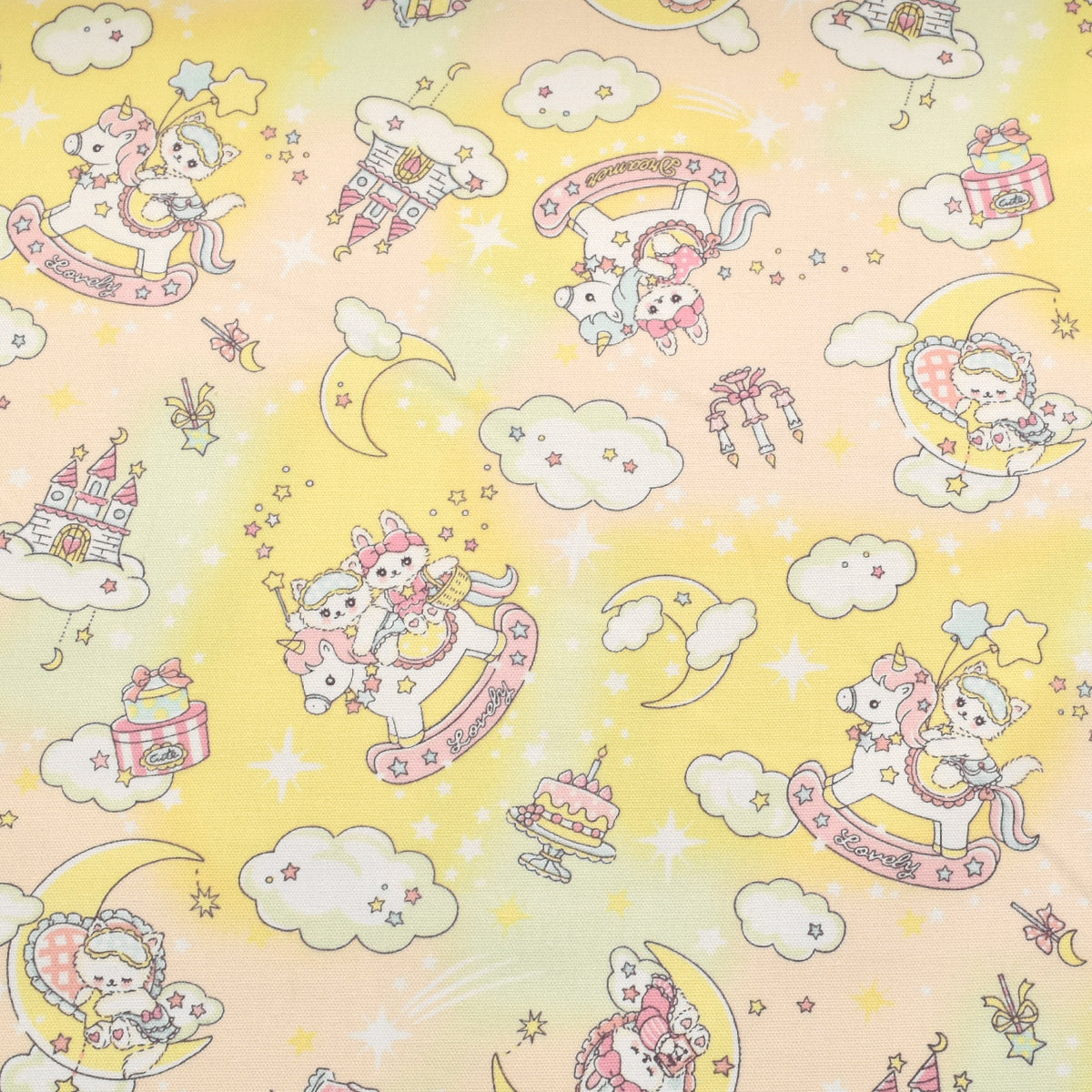 ドリーミーアニマル　オックス生地　AP51203-3　コスモ　(30cm以上10cm単位切り売り)　「在庫限り」