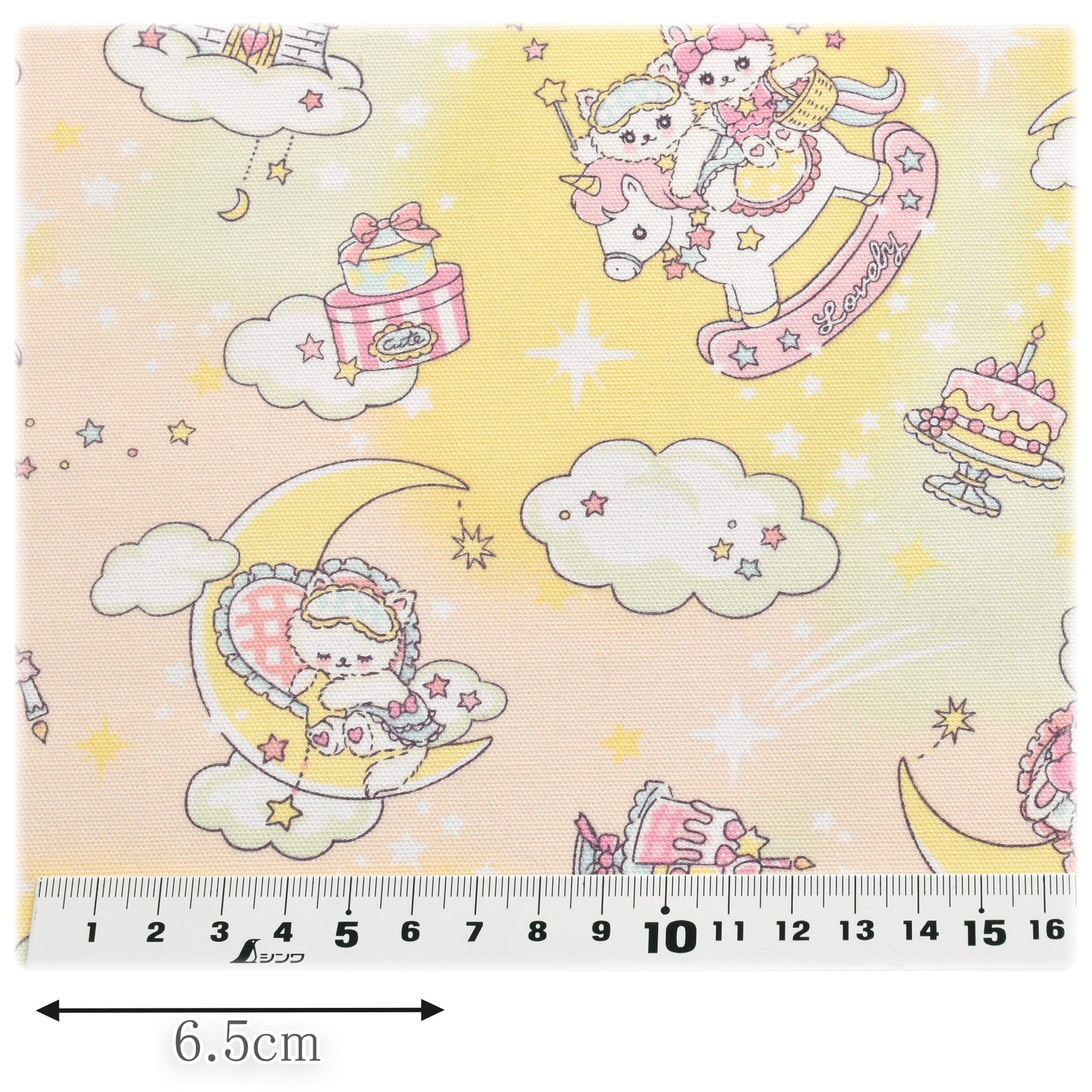 ドリーミーアニマルオックス生地AP51203-3コスモ(30cm以上10cm単位切り売り)「在庫限り」