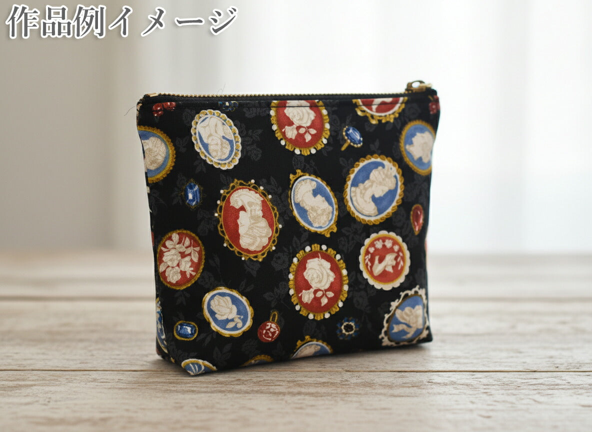 マリーアントワネットカメオシーチング生地RU2510-12コスモ(30cm以上10cm単位切り売り)「在庫限り」