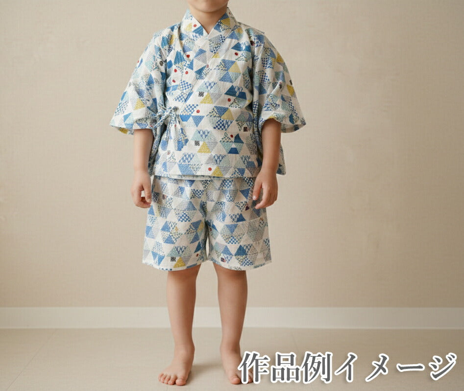 三角の伝統和文様ドビー生地AP51108-2コスモ(30cm以上10cm単位切り売り)「在庫限り」