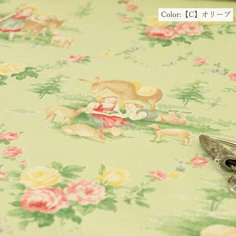 YUWA有輪商店ジオカーレ・スル・カンポシャーティング生地825889(30cm以上10cm単位切り売り)「在庫限り」