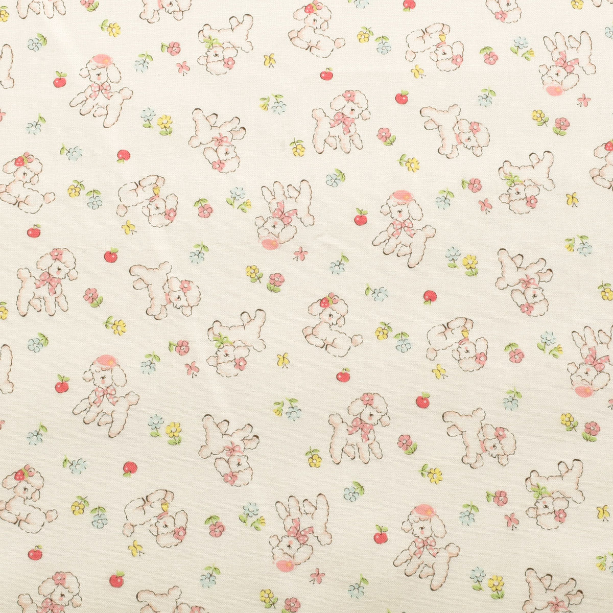おさんぽひつじ　シャーティング生地　 AT839006　YUWA　有輪商店　(30cm以上10cm単位切り売り)