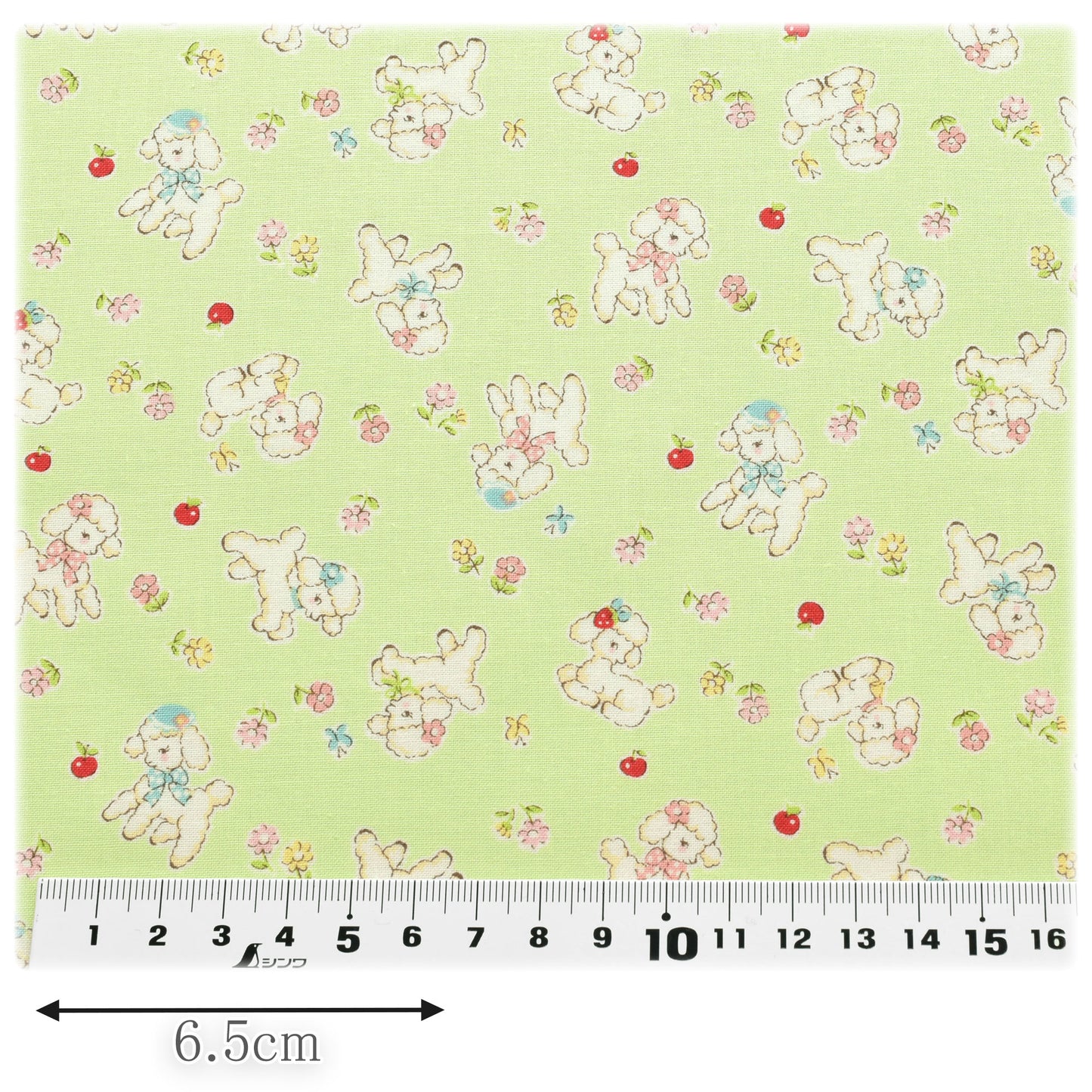 おさんぽひつじシャーティング生地AT839006YUWA有輪商店(30cm以上10cm単位切り売り)