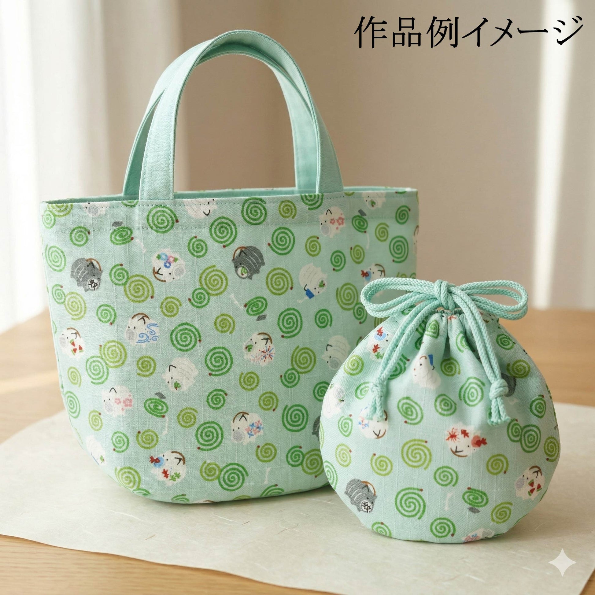 蚊取り線香ドビー生地AP62103-1コスモ(30cm以上10cm単位切り売り)