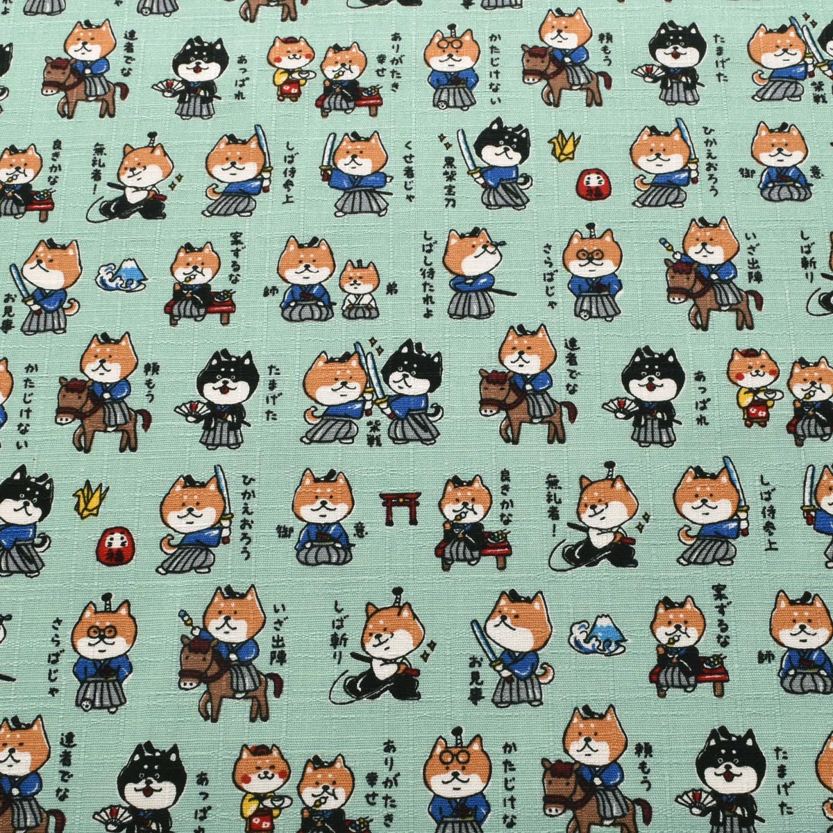 しば侍　ドビー生地　AP62101-1　コスモ　(30cm以上10cm単位切り売り)