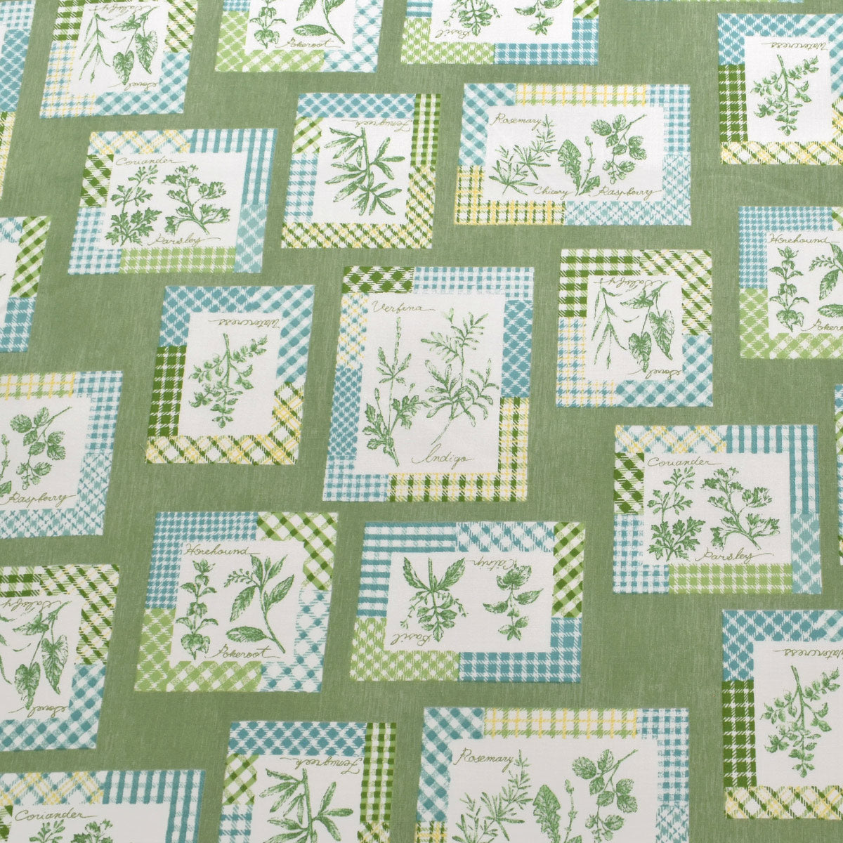 ハーブスクエアガーデン　シャーティング生地　 824990　YUWA　有輪商店　(30cm以上10cm単位切り売り)