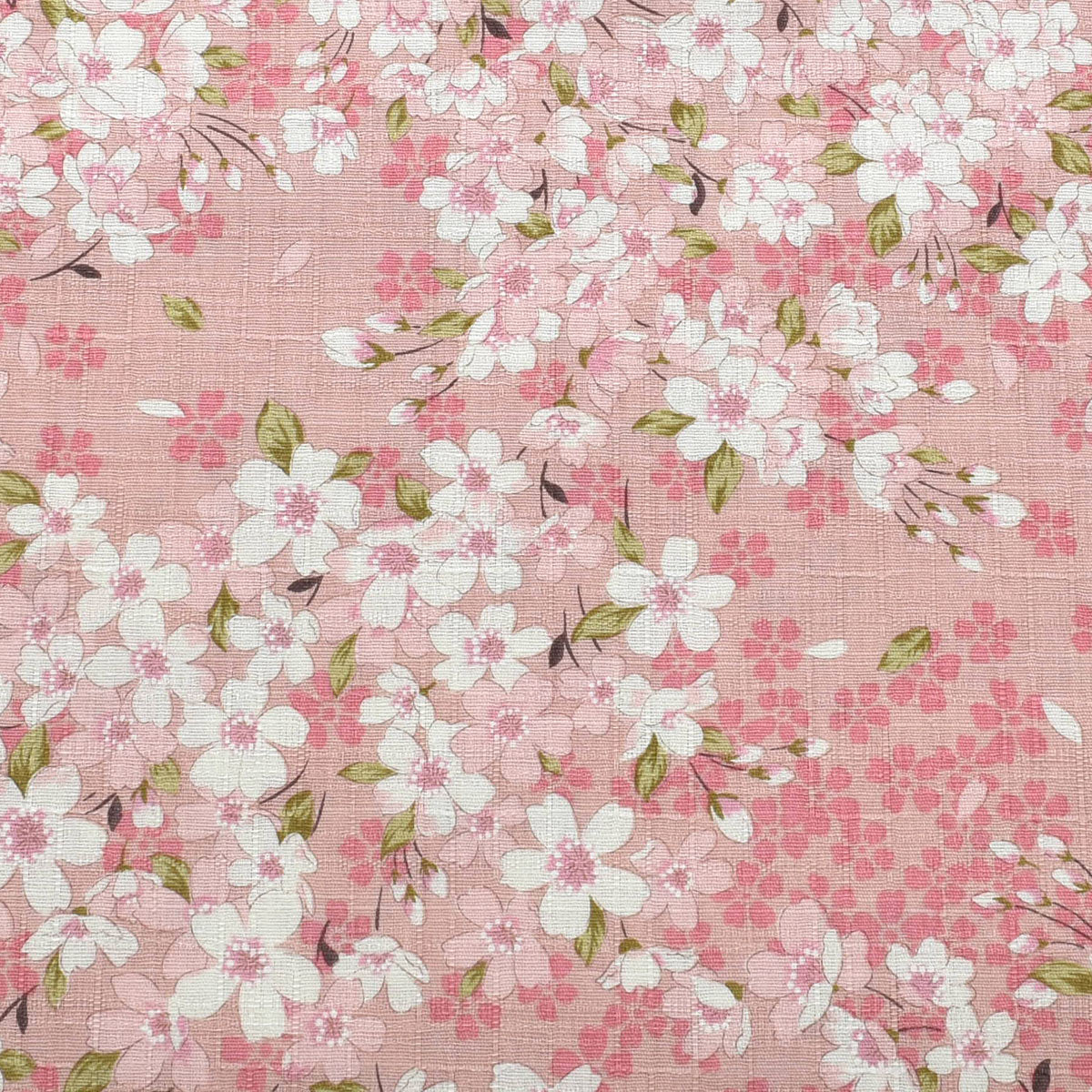 華やか桜文様　サザンクロス生地　 KTS7189　コットンこばやし　(30cm以上10cm単位切り売り)