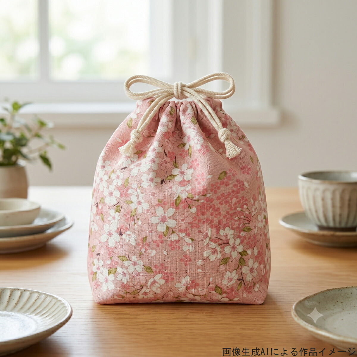 華やか桜文様サザンクロス生地KTS7189コットンこばやし(30cm以上10cm単位切り売り)