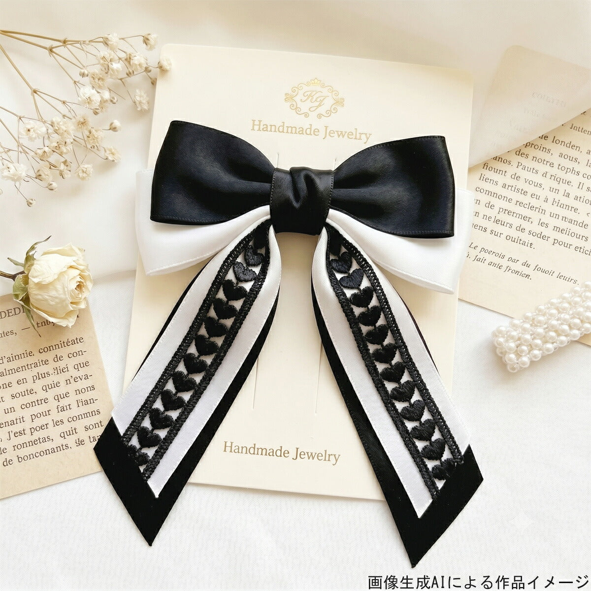 ハートのラダーレース幅15mm10cm単位切り売り（50cm以上）