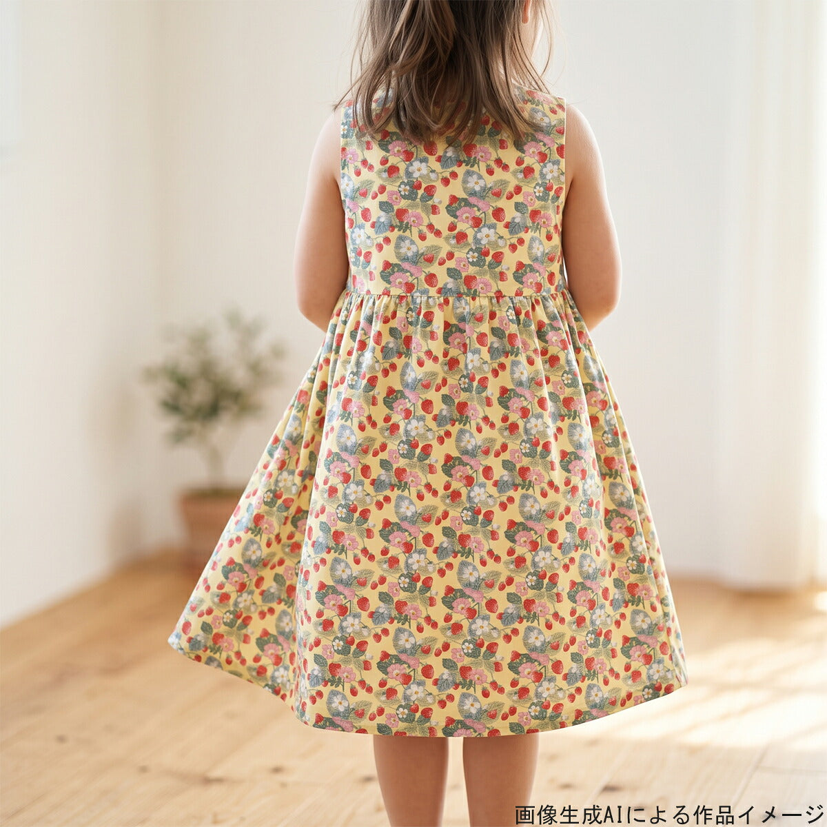 割付けいちごブロード生地KTS7203コットンこばやし(30cm以上10cm単位切り売り)
