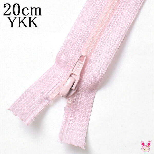 YKKフラットニットファスナー512ピンク20cm3号1本FN20「在庫限り」