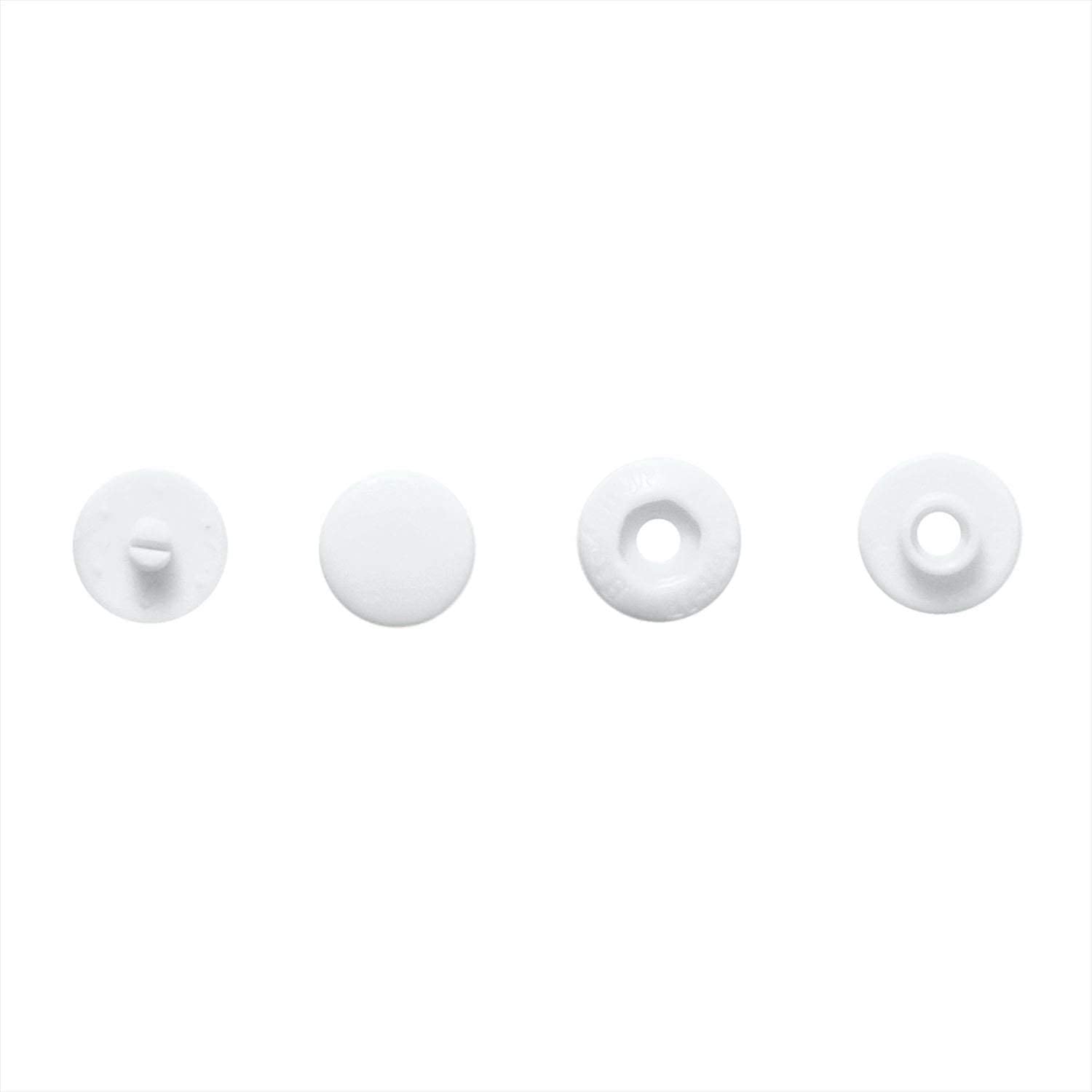 ワンタッチプラスナップ10mmカラータイプオフホワイト6組入（SUN17-40）清原
