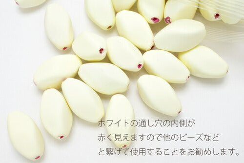 アクセサリーパーツマットカラーツイストビーズ15mm2個「在庫限り」