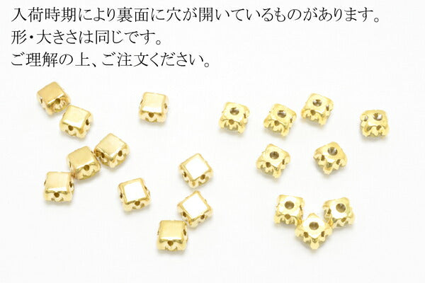 アクセサリーパーツ台座付きガラスストーンクリアアクセサリーパーツ「在庫限り」